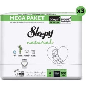 Sleepy Natural Külot Bez 4 Numara Maxi Mega Fırsat Paketi 300 Adet thumbnail 2