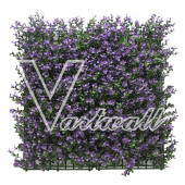 V.Artwall Yapay Dikey Bahçe Mor Yapay Bahçe Duvar Paneli Mor 50x50 Cm. - 1