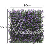 V.Artwall Yapay Dikey Bahçe Mor Yapay Bahçe Duvar Paneli Mor 50x50 Cm. - 2