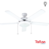 Kaşkar-Taflan D52018-Beyaz Lambalı Tavan Vantilatörü - 1