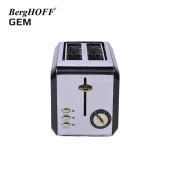 BergHOFF GEM TITAN 1.7 Litre Parlak Gümüş Siyah İki Dilim Ekmek Kızartma Makinesi 7950070 thumbnail 2
