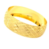Altın Kaplama Baklava Desen Bilezik 2 cm BLZ-3035 - 3