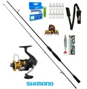 Shimano FX C3000 Oslo Legend 270cm 7-40gr 8 Örgü Spin Olta Seti - 1