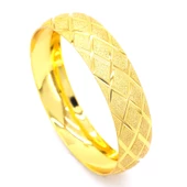 Altın Kaplama Baklava Model Bilezik 1.5 cm BLZ-3038 - 1
