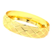 Altın Kaplama Baklava Model Bilezik 1.5 cm BLZ-3038 - 4