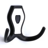 Askı Dolap Askılık Vestiyer Banyo Mutfak Askılığı Duvar Kapı Elbise Kıyafet Askısı Siyah thumbnail 2