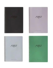 Keskin Color Platinum 2 Adet 60 Yaprak Çizgili+2 Adet 60 Yaprak Kareli Spiralli Defter - 1