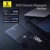 Baseus Süper İnce 65W 12000mAh Taşınabilir Şarj Cihazı Powerbank, Dijital Göstergeli, Akım ve Isı Korumalı - 6