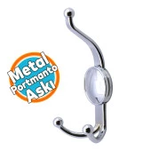 Askı Dolap Askılık Askılığı Duvar Kapı Elbise Kıyafet Vestiyer Banyo Mutfak Askısı Krom - 1