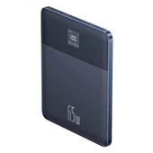 Baseus 7,3mm Ultra İnce Süper Şarj Akım Korumalı 65W 12000 mAh Powerbank Macbook İphone İpad Şarj - 1