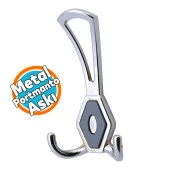 Askı Dolap Askılık Askılığı Banyo Mutfak Askısı Duvar Kapı Arkası Elbise Kıyafet Vestiyer Krom - 1