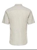 ONLY&SONS Erkek Kısa Kollu Keten Pamuklu Gömlek 22009885 - 7