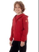 Galatasaray Orijinal Kapüşonlu Kırmızı 100. Yıl Çocuk Sweat - 3