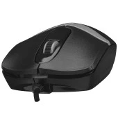 EVEREST SM-220 USB OPTİK MOUSE,3D,SİYAH-GRİ - 2