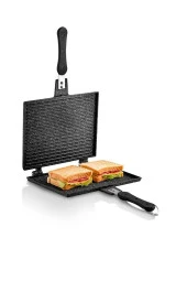FMS D3001 Döküm Ocak Üstü El Tost Makinesi Siyah - 1