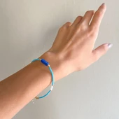 Varisit Doğal Taşlı Mavi Renk Kadın Bileklik BLK-935 thumbnail 2