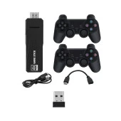 ScHitec 4K Android TV Stick ve Retro Game Konsol 10000 Oyunlu 64GB Siyah - 1