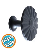 Düğme Mat Siyah Kulp Mobilya Mutfak Dolabı Çekmece Dolap Kulpları Kapak Kulpu Kulb Metal thumbnail 1