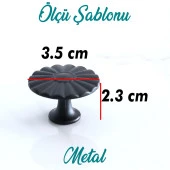 Düğme Mat Siyah Kulp Mobilya Mutfak Dolabı Çekmece Dolap Kulpları Kapak Kulpu Kulb Metal thumbnail 5