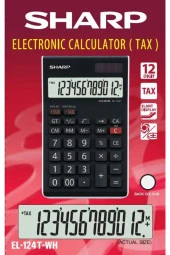 Sharp EL-124T-WH 12 Hane Masa Üstü Hesap Makinesi thumbnail 2