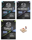 LGS 8. SINIF 3 BOYUT MATEMATİK FEN VE TÜRKÇE 3LÜ SET - 1