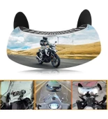 Motosiklet 180 Derece Geniş Açılı Dışbükey Görüş Aynası,Ön Cam Dikiz Aynası _Supermoto - 1