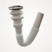 STOPLU KÖRÜKLÜ SİFON Ø 32 LİK ÇIKIŞLI PLASTİK - 1