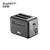 BergHOFF GEM TITAN Parlak Gümüş Gri İki Dilim Ekmek Kızartma Makinesi 7950072 thumbnail 1
