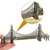 Vintage Metal Amerika Golden Gate Köprüsü 18 cm - 3