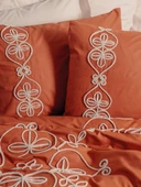 Cotton Box Brode Ranforce Çift Kişilik Nevresim Takımı Tiva Bej - 2