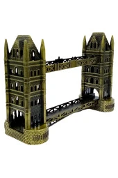 Vintage Metal Londra Köprüsü Tower Bridge Antik Bronz 16 cm thumbnail 7