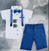 Kısa Pantolonlu, Gömlekli Sapes Erkek Çocuk Takım MNK6298 thumbnail 3