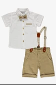 Kısa Pantolonlu, Gömlekli Sapes Erkek Çocuk Takım MNK6298 thumbnail 9