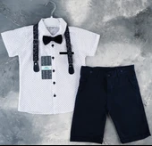 Kısa Pantolonlu, Gömlekli Sapes Erkek Çocuk Takım MNK6298 thumbnail 5