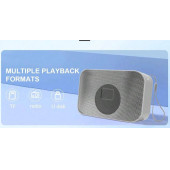 LED Işıklı Taşınabilir Bluetooth Hoparlör Yüksek Baslı Dinamik Aynı Zamanda Telefon Tutucu Özelliği - 5