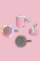 Torima D24 Pembe SD/USB Girişli Taşınabilir Bluetooth Hoparlör thumbnail 2