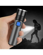 Watton Wt-015 Şarjlı 1200mAh Ultra Yüksek El Feneri 11cm CreeQ5 Ampül - 1