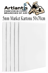 Maket Kartonu Beyaz Fotoblok 5 mm 50x70 cm 5 Adet Hobi Sanat Okul Köpüklü Straforlu Maket Kartonu - 1