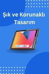 Qpen iPad 10.2 inç (8.nesil)  Uyumlu Hand Strap Tablet Kılıfı thumbnail 10