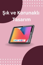 Qpen  iPad  10.5  inç Uyumlu Hand Strap Tablet Kılıfı thumbnail 9