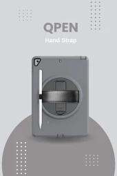 Qpen  iPad Pro  10.5  inç Uyumlu Hand Strap Tablet Kılıfı thumbnail 8