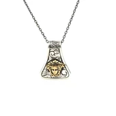 925 Ayar Gümüş Medussa Kafası Erkek Kolye thumbnail 1