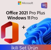 Microsoft Office 2021 Pro Plus 32-64 Bit Destekli Türkçe-Ingilizce Lisans Anahtarı (Windows 11 Hediye!) - 1