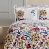 Karaca Home Persly Mavi %100 Pamuk Çift Kişilik Nevresim Takımı - 2