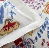 Karaca Home Persly Mavi %100 Pamuk Çift Kişilik Nevresim Takımı - 7