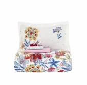 Karaca Home Persly Mavi %100 Pamuk Çift Kişilik Nevresim Takımı - 9