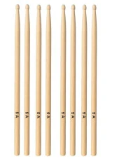 Chroma Baget - Davul - 4 Çift Bateri Bageti Drumsticks 5a Pürüzsüz Yüzey - 1