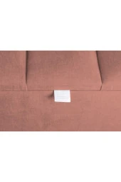Vetra Mini Royal Pudra Kumaş Sandıklı Dekoratif Puf&Bench-Dilimli Model-Gümüş Ayak-Modern Puf - 3