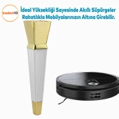 Dempa Lüks Mobilya Yükseltici Kanepe Tv Ünitesi Konsol Koltuk Ayağı Baza Ayakları Beyaz Altın 26 Cm - 5