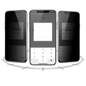 iPhone 15 Plus Davin 5D Privacy Cam Ekran Koruyucu - 3